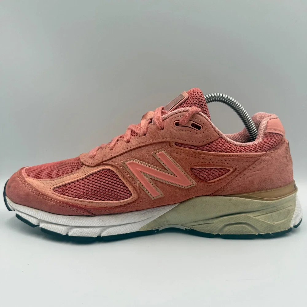 New Balance 990v4 Mens Size 9 Running Shoes Made in USA Sunrise M990SR4 Pink